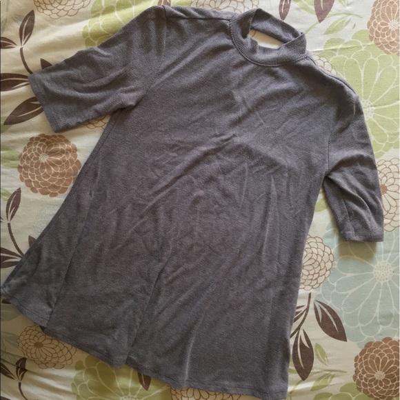 Grey Quarter Sleeve Fashion Shirt - Picture 2 of 3