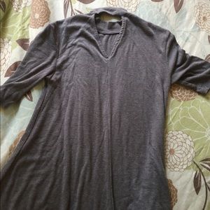 Grey Quarter Sleeve Fashion Shirt