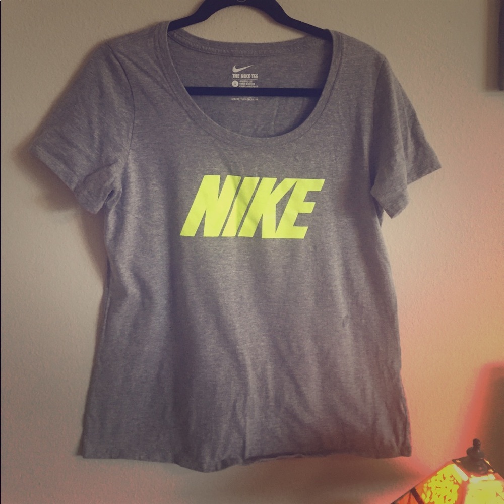 Grey Nike work out top