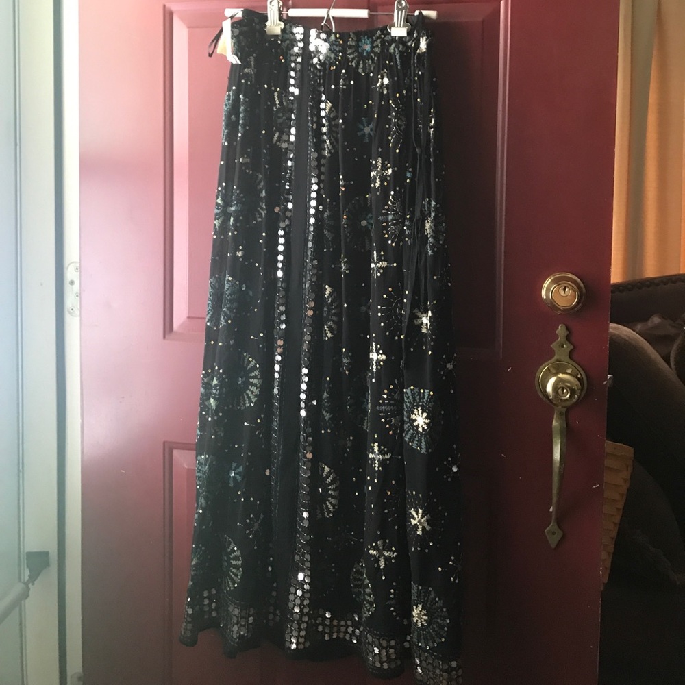 Chan Luu SALE! Embellished Maxi Skirt O/S