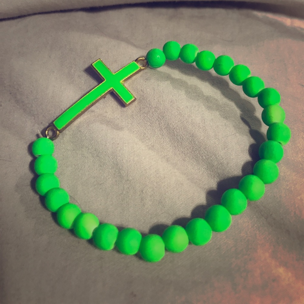 Lime green bracelet