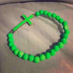 Lime green bracelet