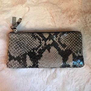 Halogen Snakeskin wallet
