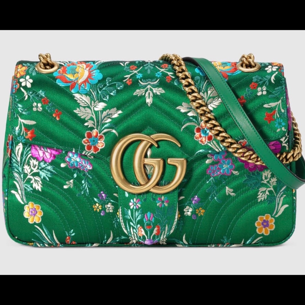 GG Marmont floral jacquard shoulder bag