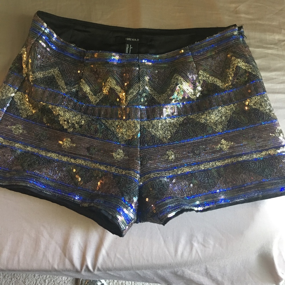 Sequin shorts