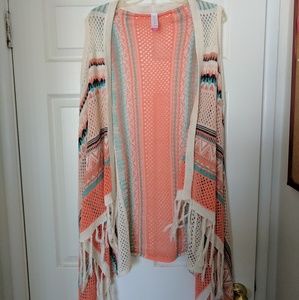 Sleeveless Tribal Cardigan