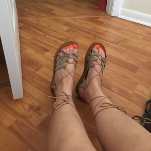 Steve Madden lace up sandals