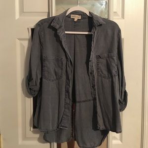 Charcoal Grey Button Up