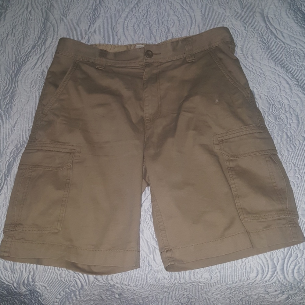 Mens Khaki Cargo Short From St John's Bay