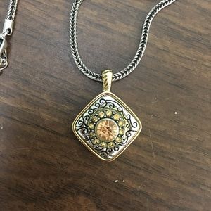 Rose gold jewel necklace