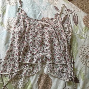 Floral Sheer Crop Too