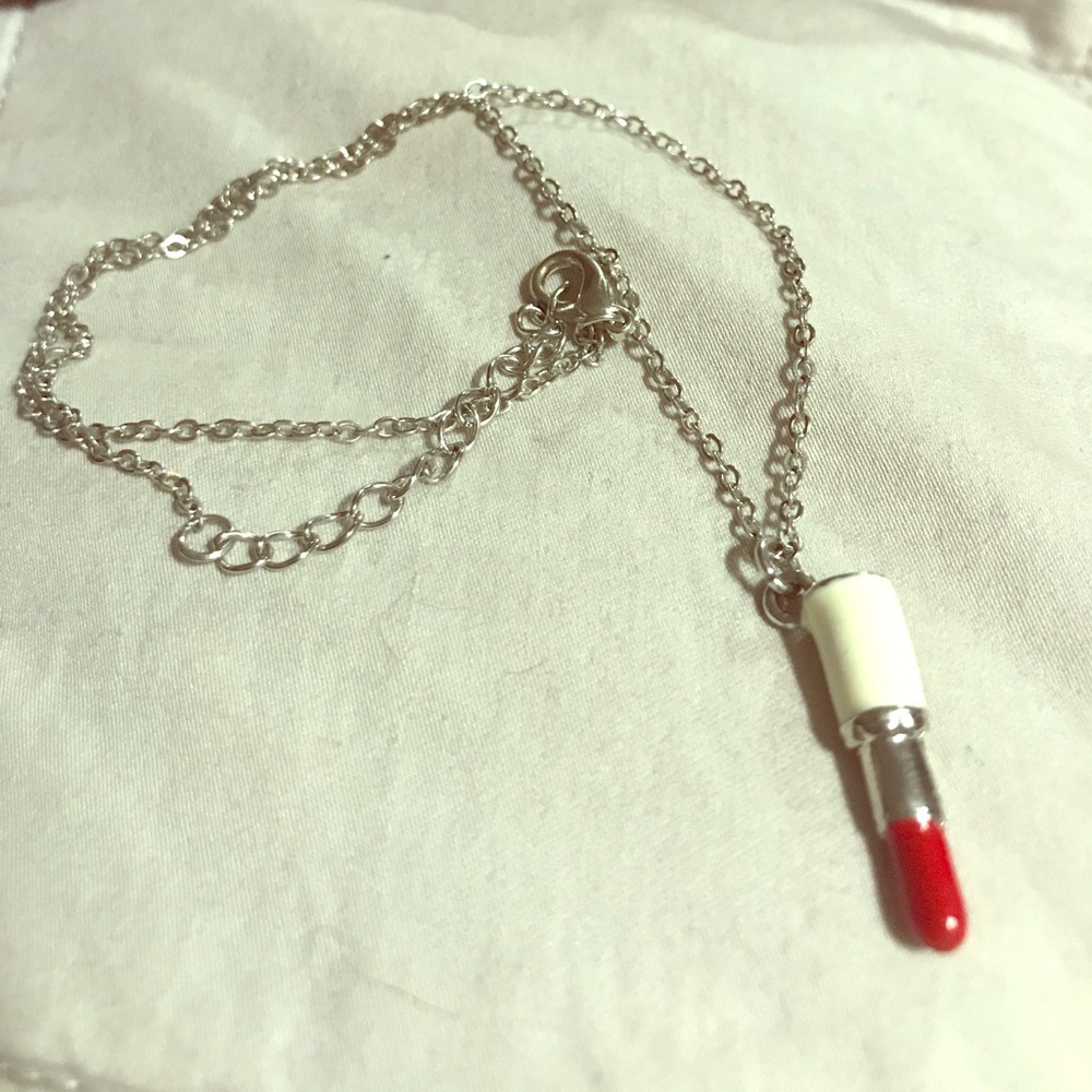 Lipstick necklace