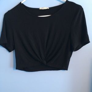black crop top