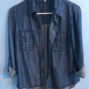 faux jean jacket