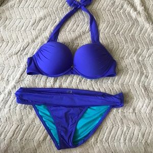 Purple/blue Victoria secret bombshell bikini!