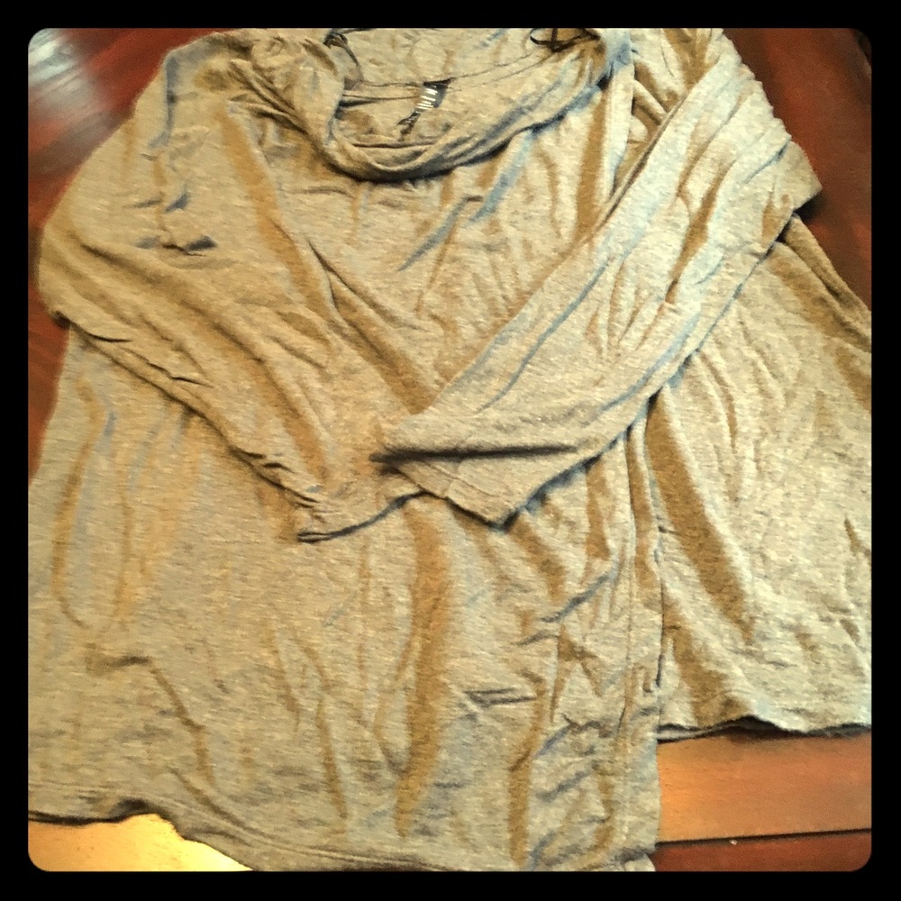 Yogalicious long sleeve grey tunic tee size 1x
