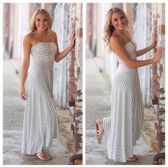 Hi Lo Striped Dress - Picture 3 of 3