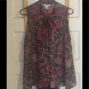 Sheer Modcloth sleeveless blouse. NWOT.