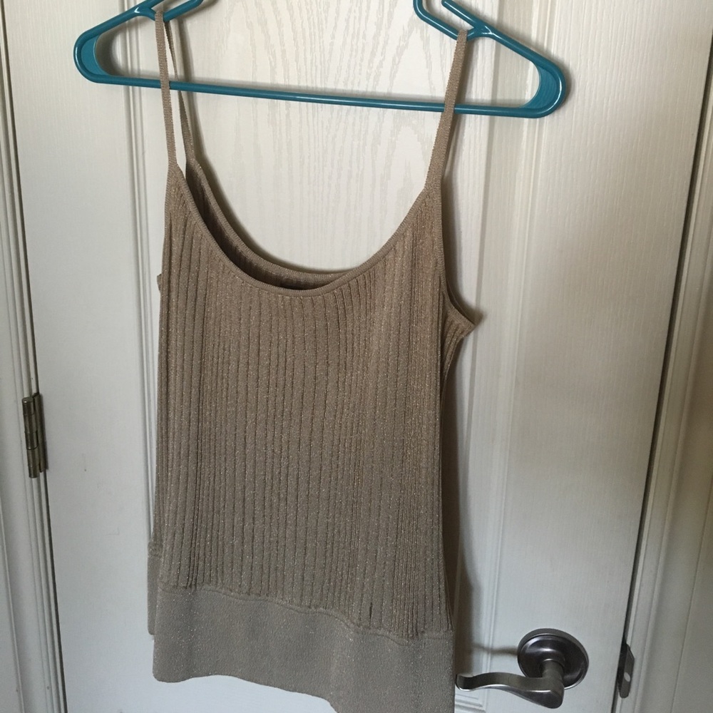 Express Tank Top Size Large. Tan/Gold