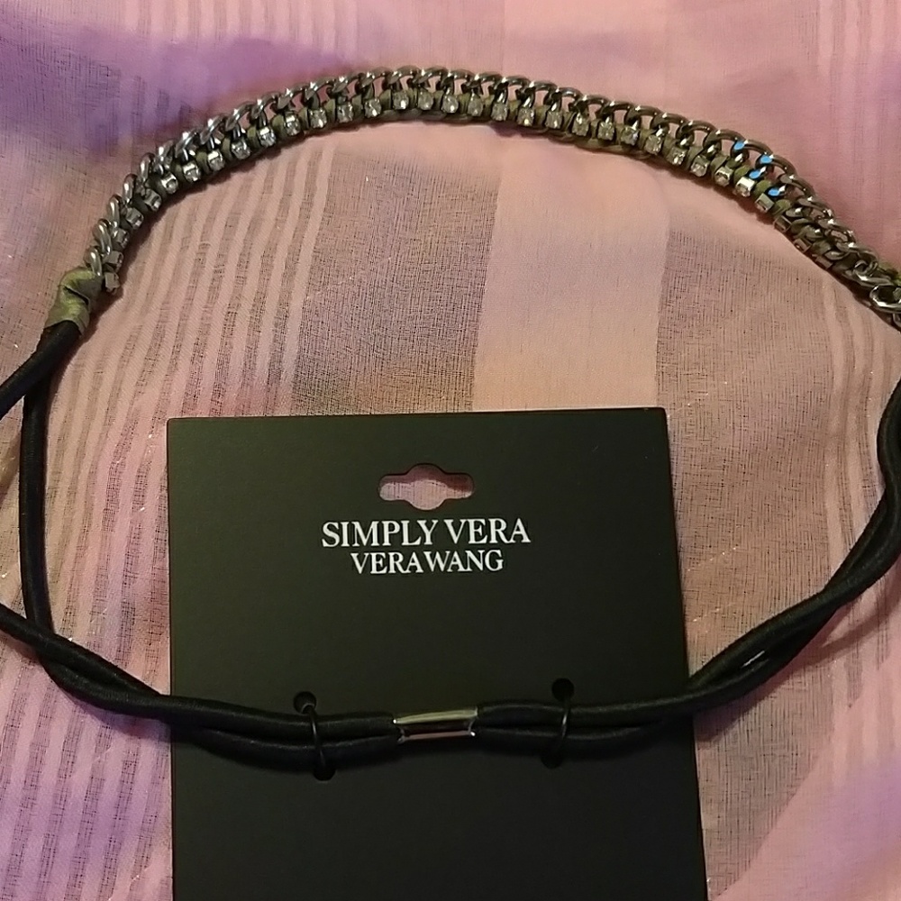 Simply Vera Vera Wang Headband Chiffon Crystal