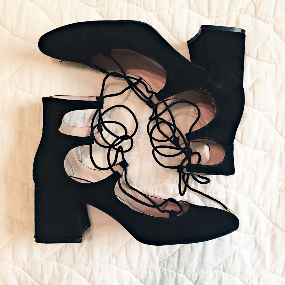 Zara Lace-up Heels size 38/8