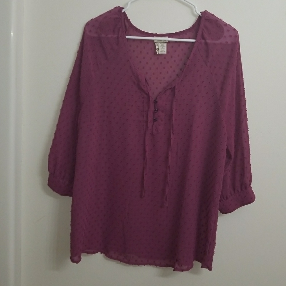 MJ Ari Swiss Dot Top