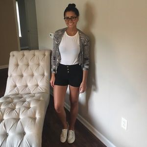 Black swing cardigan