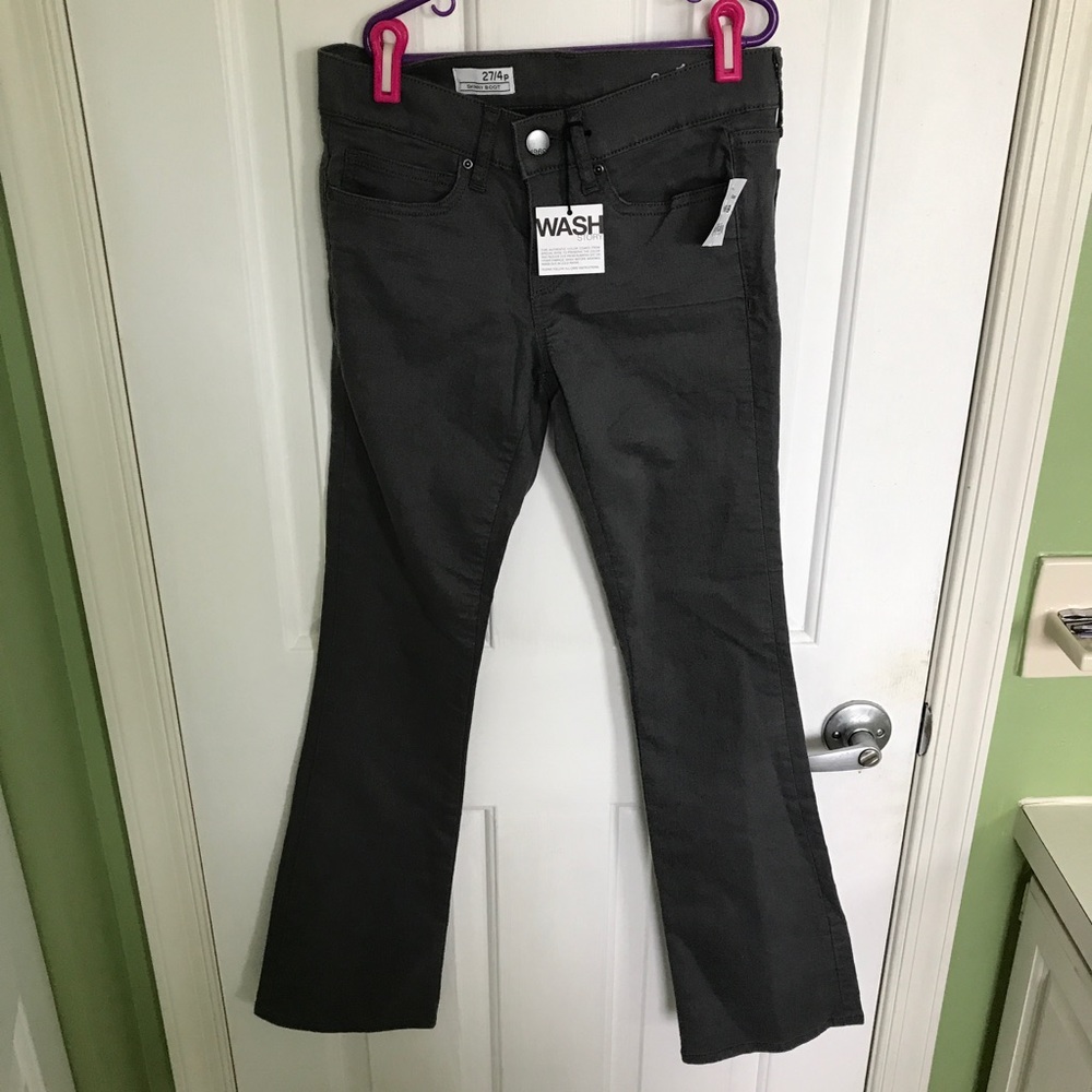Charcoal colored boot cut jeans NWT