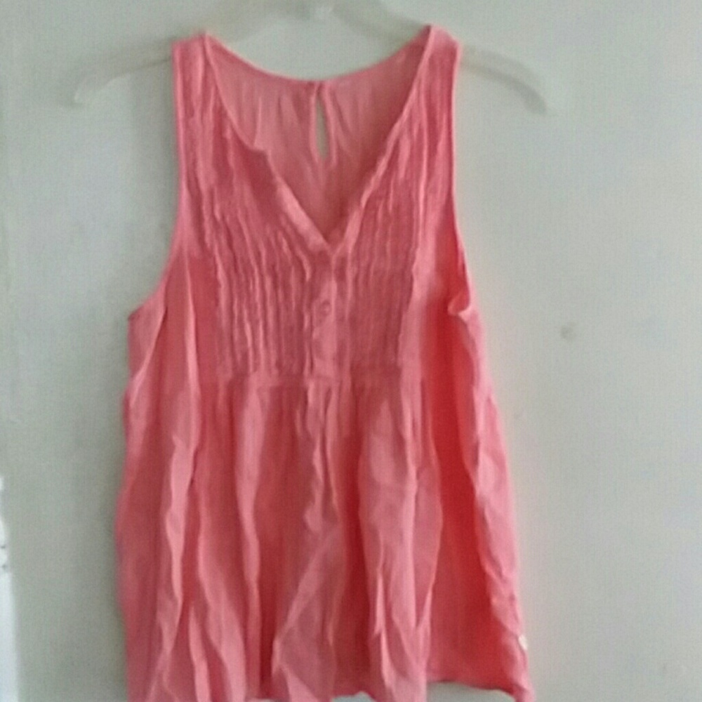 AEO BABYDOLL TANK WITH BUTTONS SIZE M