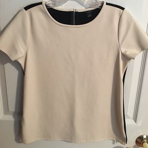 Ann Taylor Faux Leather Shirt