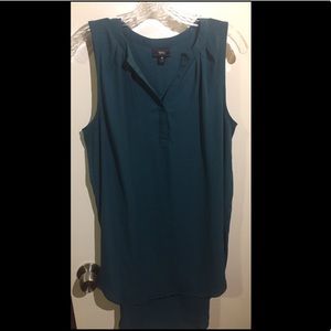 Navy/teal long Mossimo tunic tank