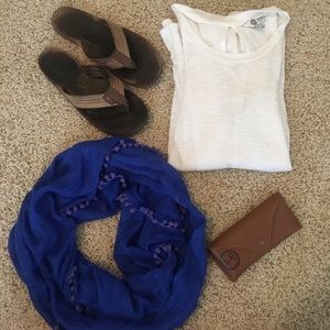 J. Crew royal blue scarf