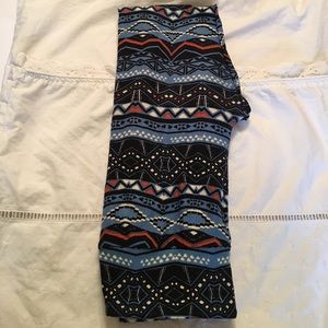 LuLaRoe Printed OS Leggings