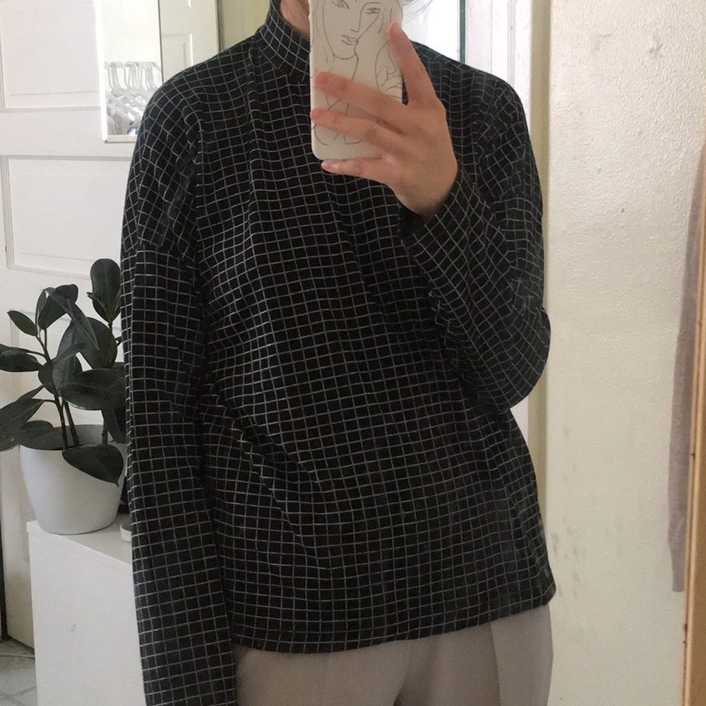 GRID MOCK NECK TOP | STRADIVARIUS