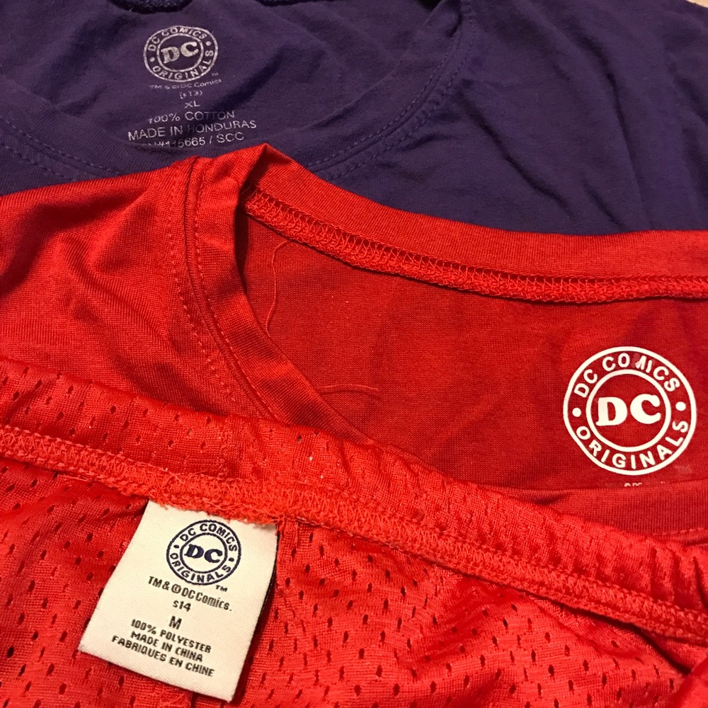 BUNDLE🔺D.C. Comics Wonderwoman Shirts and shorts
