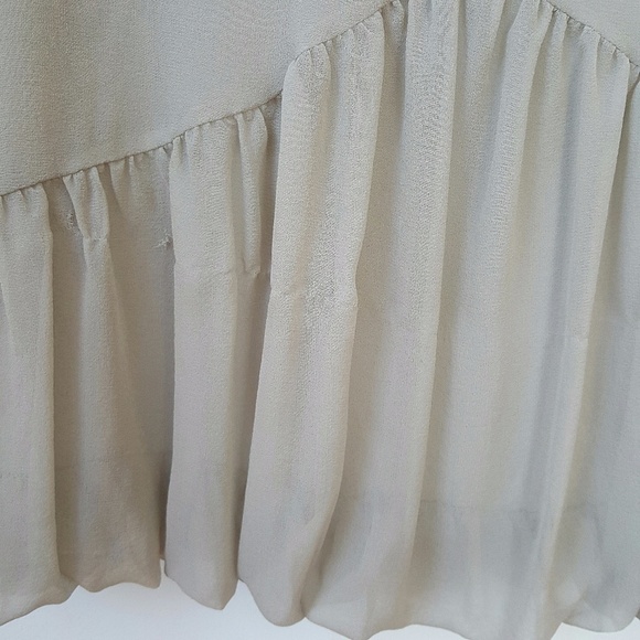 NWT VERA WANG Embelshd Drop Waist Silk Dress Sz 8 - Picture 5 of 6