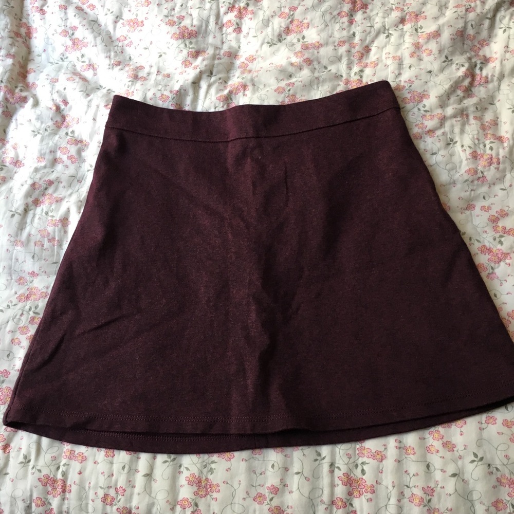Forever 21 maroon skater skirt