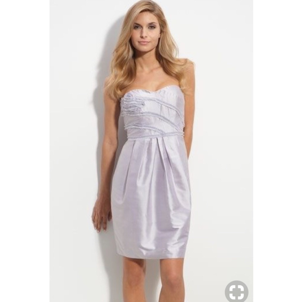 Strapless mini dress