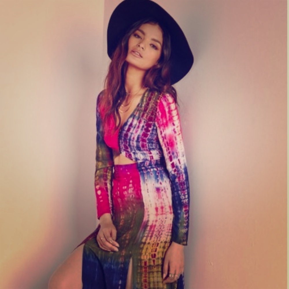 Misguided hipster/festival SEXY maxi-dress