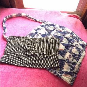 Free People Black White Polka Dot Bandeau ⚪️⚫️⚪️