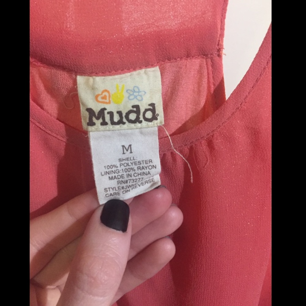 Pink Flowy Racerback Tank Top - Picture 3 of 3