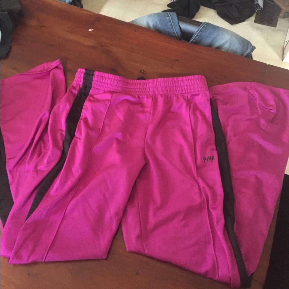 Never worn purple and black Victoria secret pants