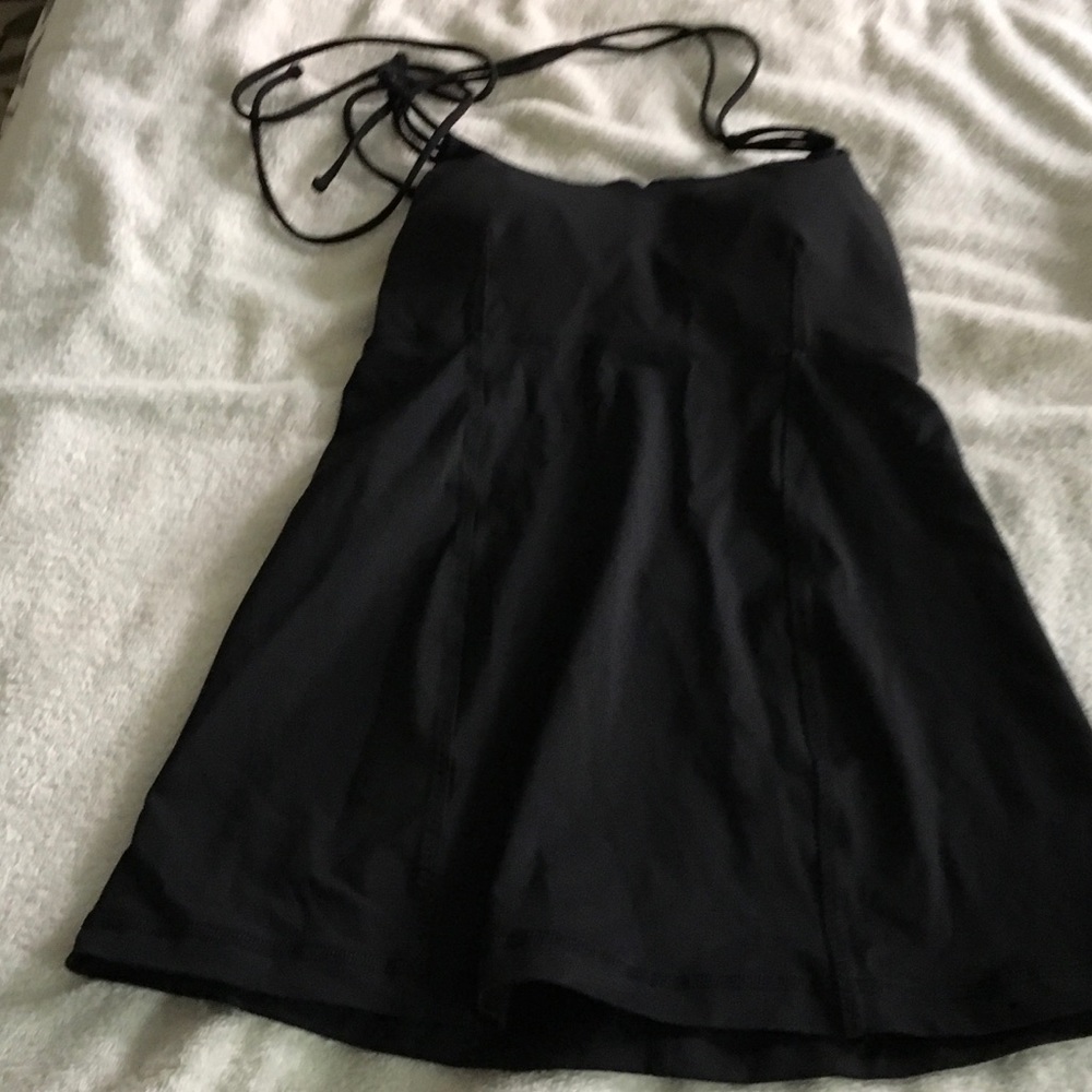 Lululemon halter flared fancy back yoga top