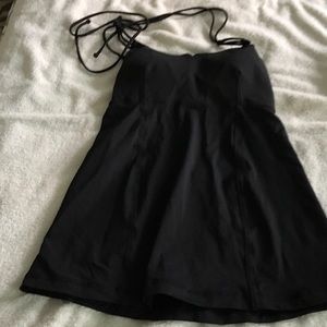 Lululemon halter flared fancy back yoga top