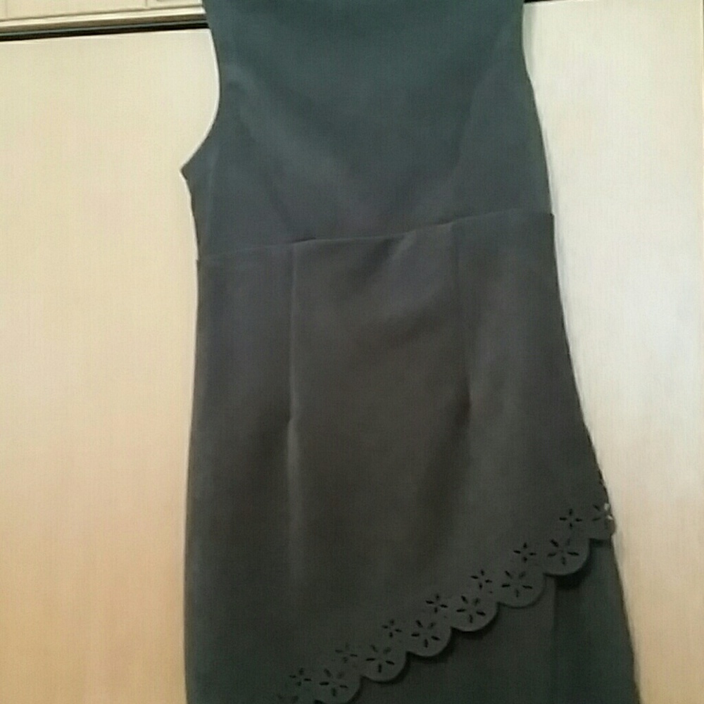Dark olive green dress