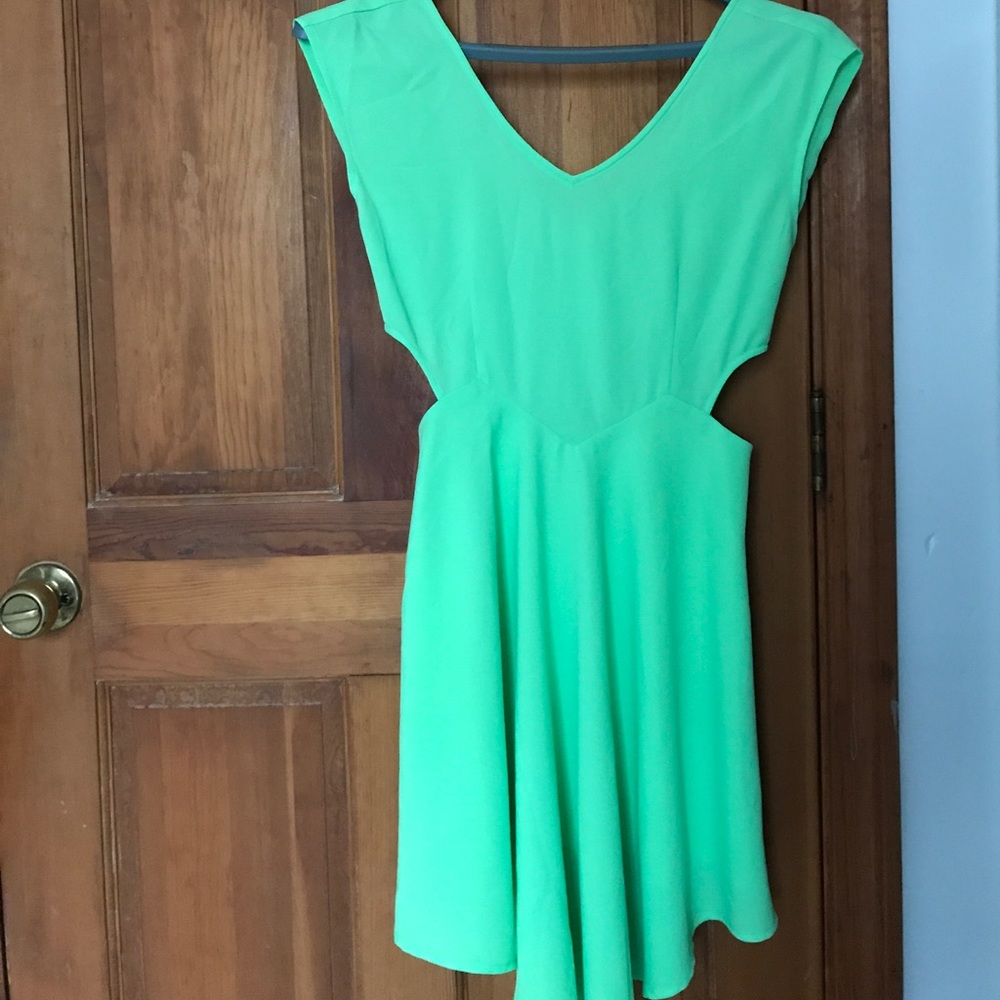 Bright Green Party dress