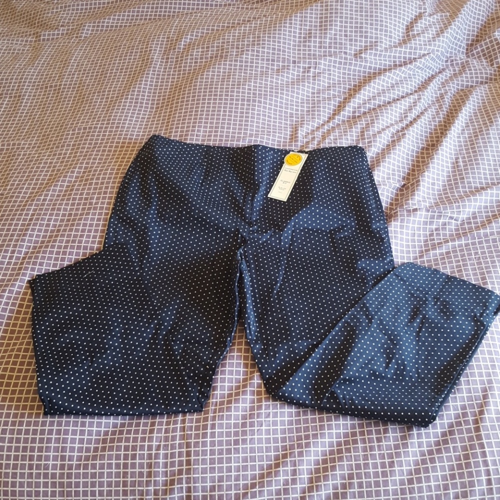 Pull on polka dot slacks