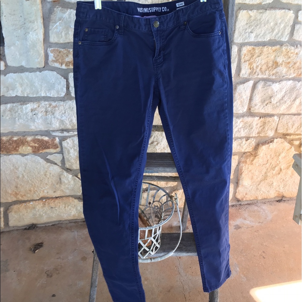 Navy Blue Skinny Jeans