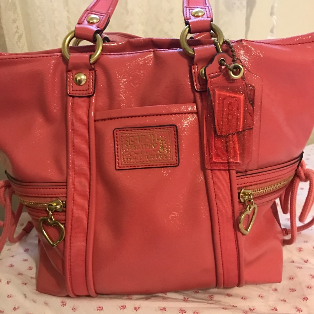 Pink Coach purse, very unique