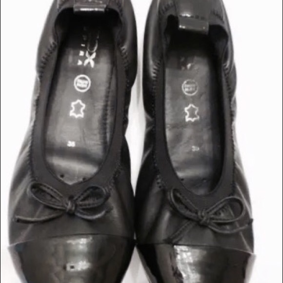 Geox Shoes - Geox Respira Black Ballet flats 35 5 leather cozy